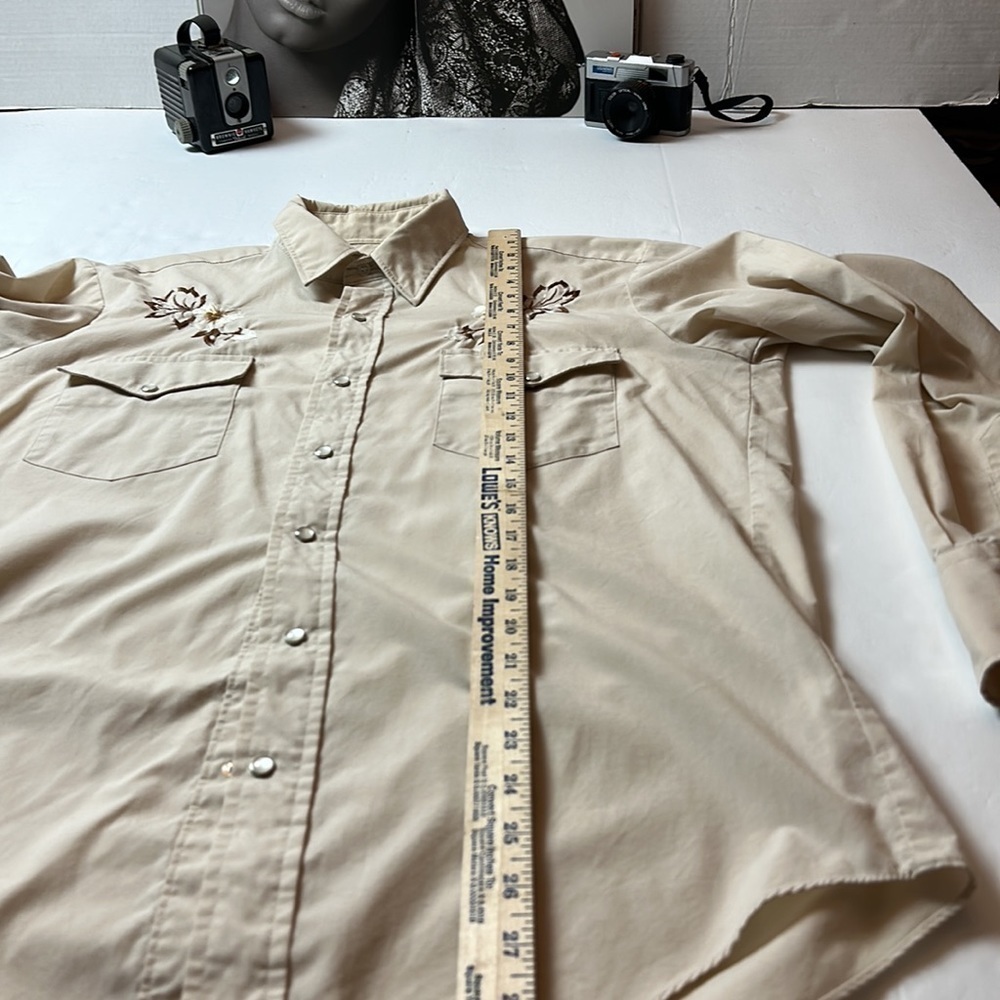 Vintage Chute#1 embroidered western rodeo button down with snap buttons - Picture 10 of 12